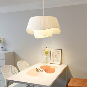 Luminaire suspendu ISN de style Wabi-sabi, moderne et minimaliste, sur le thème du crème, design français vintage tendance pour salon et chambre à coucher - Product Image 1