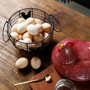 Hen Egg Storage Basket Wrought Iron Mesh Kitchen <b>Freshness</b> Preservation Container For Eggs Potatoes <b>Garlic</b> - Product Image 4