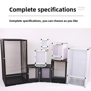 Cage en maille tissée transfrontalière Climbing Art <span class=keywords><strong>PAYI</strong></span> pour reptiles, boîte d'élevage en alliage d'aluminium pour caméléons avec ventilation détachable - Product Image 4