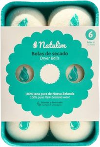Boules de laine <span class=keywords><strong>Natulim</strong></span> Espagne pour sèche-linge - Adoucissant naturel pour tissus réutilisable, réduit les plis, économise le temps de séchage, solution écologique - Product Image 2