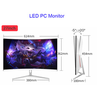 Vente en gros OEM 27 pouces moniteurs d'ordinateur 24 "/32" 75HZ 144HZ 1K moniteur incurvé de jeu écran de moniteur