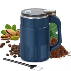 Moulin Électrique en Acier Inoxydable, <span class=keywords><strong>Mixeur</strong></span> Rechargeable, Presse à Café Électrique, Double Usage pour Préparer la Poudre de Grains de Café - Product Image 1