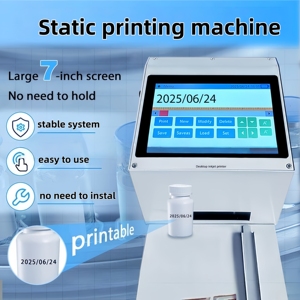 4POLETECH 7 Zoll Touchscreen 600dpi Desktop Statischer Tintenstrahldrucker für Verfallsdatum, Logo, QR-<span class=keywords><strong>Code</strong></span>, Barcode-Codierung - Product Image 5