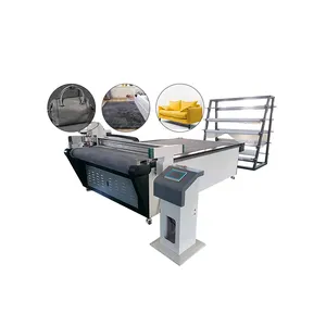 TC Top Quality roll fabric cutting machine brocade jacquard fabric Digital cutting table polo shirt Making machine With V Cutter