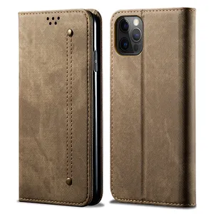 OEM/ODM Leather Flip Phone Case Mobile Flip Cover Case Leather Phone Cover For I Phone 12/13