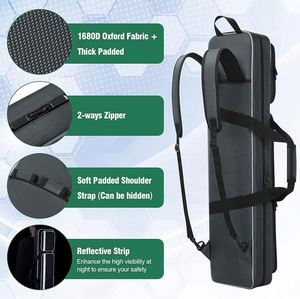 Kit de queue de billard 3B4S personnalisé par l'usine BSCI, étui souple, sac de club de snooker pour les passionnés de snooker et de billard - Product Image 3