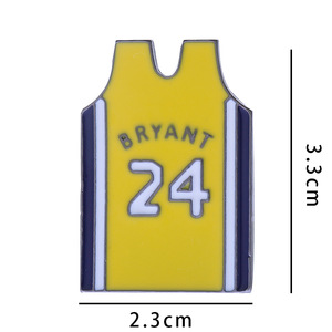 Gran oferta, broche de estrella de la <span class=keywords><strong>NBA</strong></span>, insignia de Metal de baloncesto, broche deportivo, alfileres, Pin de esmalte suave, decoración de bolsa de ropa - Product Image 4