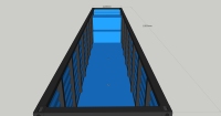 Piscine préfabriquée en conteneur 40GP avec escalier, piscine modulaire en conteneur maritime personnalisée pour les divertissements en plein air