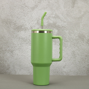 Borge 40oz Leak-proof hai lớp thăng hoa thép không gỉ chân không cách nhiệt du lịch <span class=keywords><strong>Mug</strong></span> với xử lý và rơm Nắp - Product Image 6