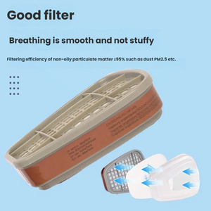 Filter Masker Pelindung Grosir 6001, Elemen Filter Partikel Debu, Filter Masker <span class=keywords><strong>Gas</strong></span> Industri, Kotak Filter - Product Image 3