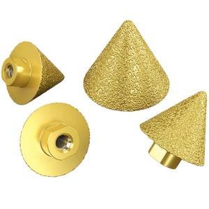 Fasenfräser Schleifkopf für Keramikfliesen und Quarzstein, Winkelöffnungs-Konusfräser, Fabrik - Product Image 1