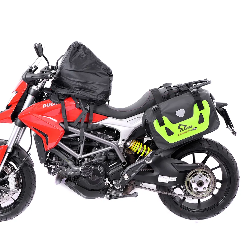 Cucyma bolsa de selim para motocicleta, melhor preço, personalizada, à prova d' água, de couro, sacola de pvc, lateral da motocicleta, para viagem ao ar livre