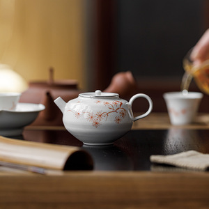 Guanlan Underglaze Painted Pine Breeze Teapot Porcelain Round With Lid Kung Fu <b>Tea</b> <b>Set</b> Afternoon <b>Tea</b> - Product Image 3