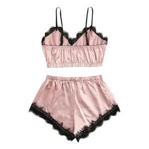 Ensemble de lingerie sexy en dentelle trois pièces, camisole et culotte bandeau, très vendu dans le commerce électronique transfrontalier européen et américain - Product Image 2