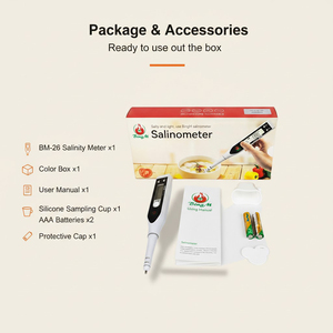 High Precision Portable Dual Scale Salinity <strong>Refractometer</strong> with ATC for Marine Kitchen <strong>Saltwater</strong> Testing Concentration Meters - Product Image 4