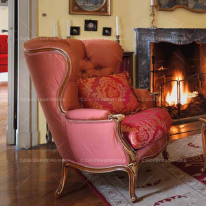 Stile francese Vintage elegante soggiorno in <span class=keywords><strong>legno</strong></span> divano Set <span class=keywords><strong>rosa</strong></span> <span class=keywords><strong>rosa</strong></span> personalizzato <span class=keywords><strong>mobili</strong></span> da soggiorno componibili - Product Image 3