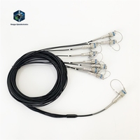 ZLTC D38999 Série MT GYM18 Fibre optique 13 #   Câble de raccordement 1MT 12 conducteurs avec connecteurs mâles et femelles en cuivre