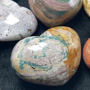 Venta al por Mayor de Cristal Hola, Jaspe Oceánico en Forma de Corazón, Tallado a Mano de Alta Calidad, Estilo Bohemio, Tendencia de Moda, Recuerdo DIY, Regalo, Decoración del Hogar - Product Image 3