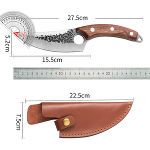 Couteau de <span class=keywords><strong>cuisine</strong></span> pliant en acier inoxydable forgé à la main avec un couteau de poche à manche droit pour une utilisation dans la <span class=keywords><strong>cuisine</strong></span> de l'abattoir - Product Image 6