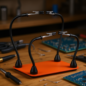 Estación de Soldadura Magnética con 4 Brazos Flexibles y Pinzas de Cocodrilo, Herramienta de Soldadura 110V 240V - Product Image 2