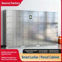 Casier électronique intelligent en acier inoxydable avec serrure à combinaison, armoire de rangement et de vestiaire résistante à la rouille pour salle de bain d'usine