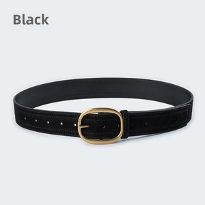 Cinturón de cuero de piel de vaca auténtica para mujer, aleación para hebilla, acabado mate, decorativo para abrigo, suéter, accesorio de moda versátil - Product Image 6