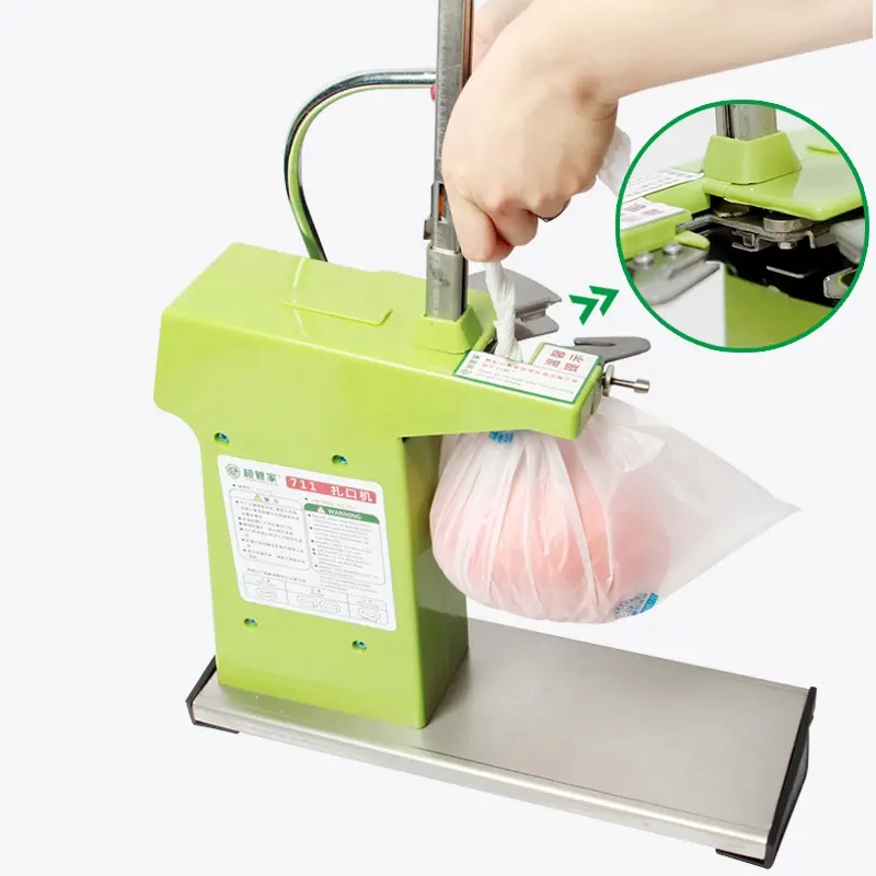 1 of our best selling products 711 model net bag shop bag closing sealing machines