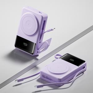 Nuevo Banco de Energía Inalámbrico Magnético con Soporte, Portátil, 10000mAh 20000mAh PD22.5W, Fuente de Alimentación Móvil - Product Image 4