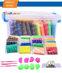 Natural Plasticine Clay Kit Educational Kids Playful Polymer Clay Modeling <b>Toy</b> <b>Boxed</b> Playdough & Slime - Product Image 6