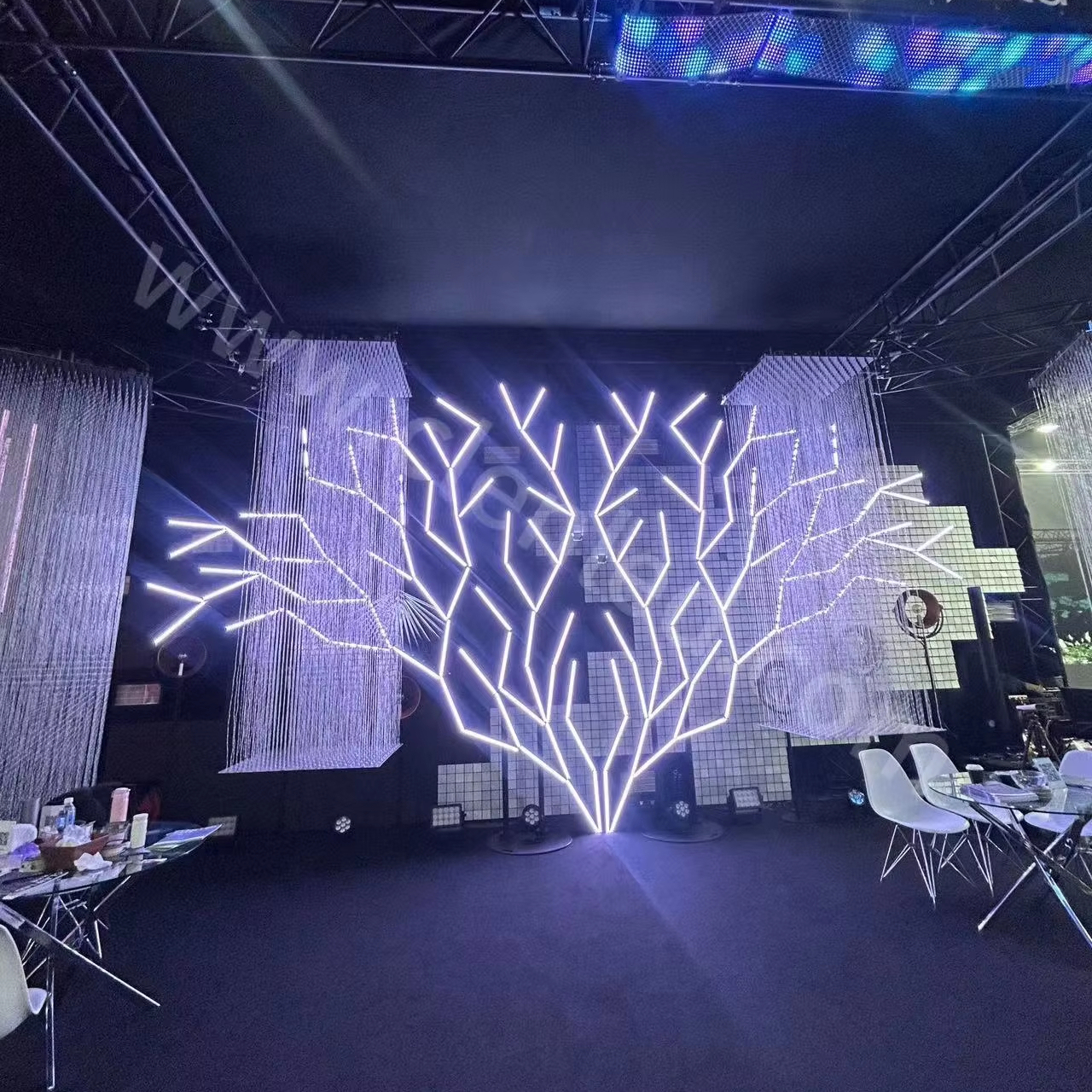 RGBW 24V Pixel Led Tree Shape for Night Club Disco & DJ Events Stage Lighting Decorations