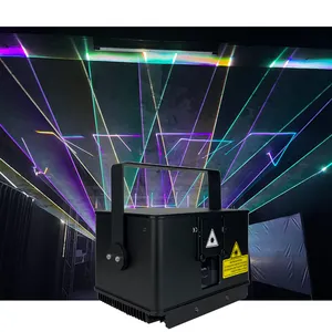 Pemindai Kecepatan Tinggi 2 Watt Warna Penuh Lampu Laser Dj Rgb