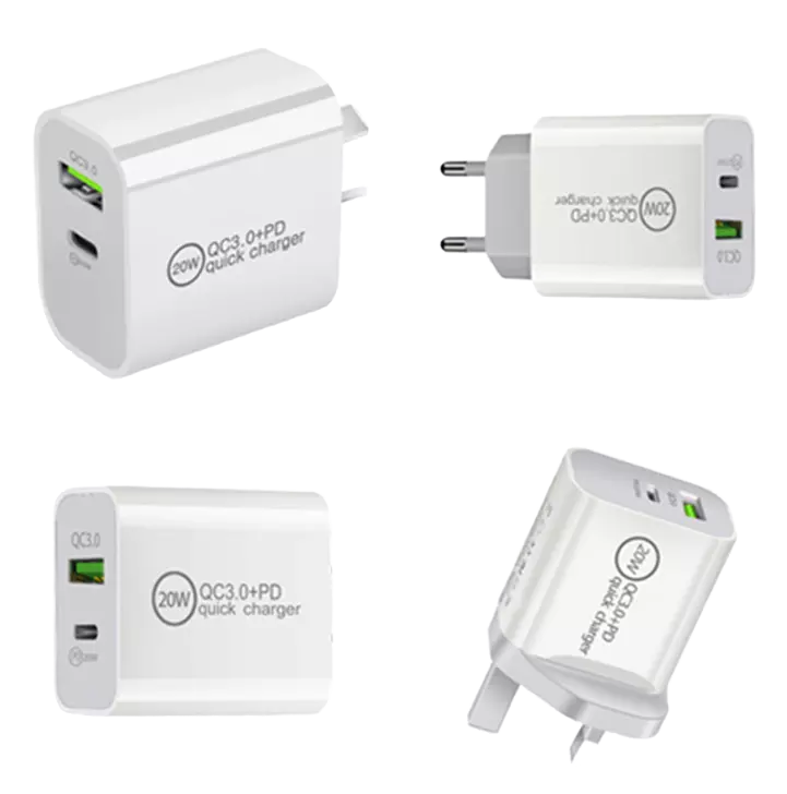 UK 3 Pin Plug 5W USB