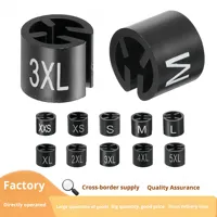 Cintre rond noir invisible en PVC à quatre dents pour étiquettes de vêtements, impression recto-verso, vente chaude transfrontalière