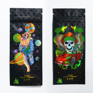 特注プラスチック食品グレード3.5g包装袋3面シールチャイルドプルーフタバコリーフシガーラップポーチチューインガム - Product Image 2