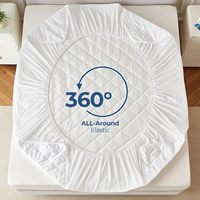 Housse de matelas matelassée en coton personnalisée AOSEN, protège-matelas imperméable pour hôtels et maisons, disponible en couleurs personnalisées