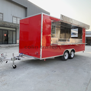 Conlin Venta caliente pollo asador parrilla comida remolque comida camión autobús móvil camión de comida para yogur congelado - Product Image 3