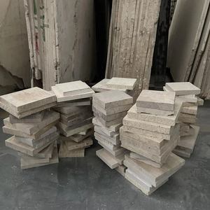 HZX Moderner Travertin tisch mit unregelmäßiger Kante Polierte Granitplatte für Bekleidungs geschäft Hotel boden 1 Jahr Garantie - Product Image 4