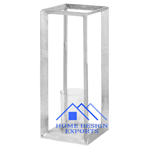 Unique Hurricane Candle Holder With Glass Votive <b>for</b> Wedding Decorations High Quality Aluminium Candle Pillar Holder <b>for</b> <b>Sale</b> - Product Image 3