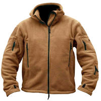 Veste polaire tactique à capuche pour homme, couleur unie, fermeture éclair intégrale, durable, fiable, élégante et confortable, prix d'usine