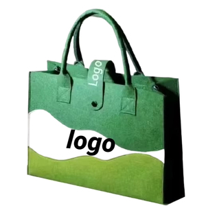 Custom logo Elegant Felt Tote <b>Bag</b> Premium Corporate <b>Gift</b> for New Hires Ideal Business Giveaway - Product Image 1