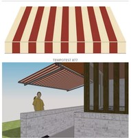 Protection imperméable et UV 100% tissu acrylique italien teint en solution pour auvent rétractable extérieur