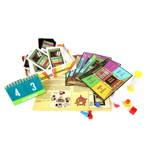 Mesas de jogo Brinquedos Jogo de Tabuleiro Família Jogo De Tabuleiro De Papel Personalizado Impressão Para Viagens