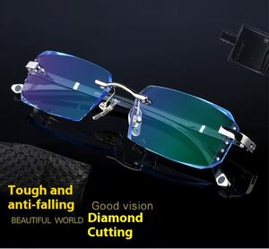 แว่นตาอ่านหนังสือเปลี่ยนสีอัตโนมัติ ทรงไร้กรอบ ประดับเพชร สำหรับผู้ชายและผู้หญิง รุ่นหรูหรา - Product Image 6