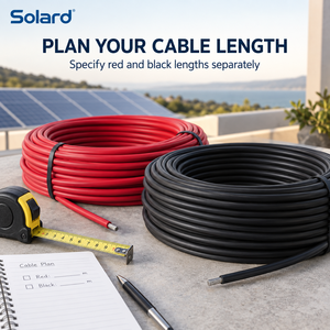 Câble solaire photovoltaïque DC Solard 4mm² rouge et noir, fil monoconducteur pour climatiseur solaire et connexions de panneaux photovoltaïques - Product Image 4