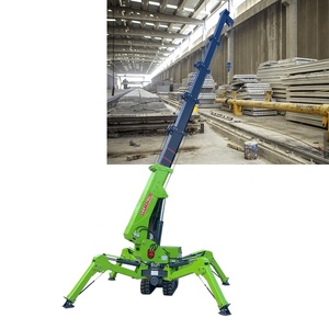 Mini spider crane crawler with foldable lifting 1.2 ton 3 ton 5 ton 8 ton hydraulic spider crane