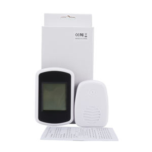 耐久性のあるプラスチック製ミニデジタルLCDワイヤレスセンサー温度計屋内および屋外433周波数 - Product Image 6