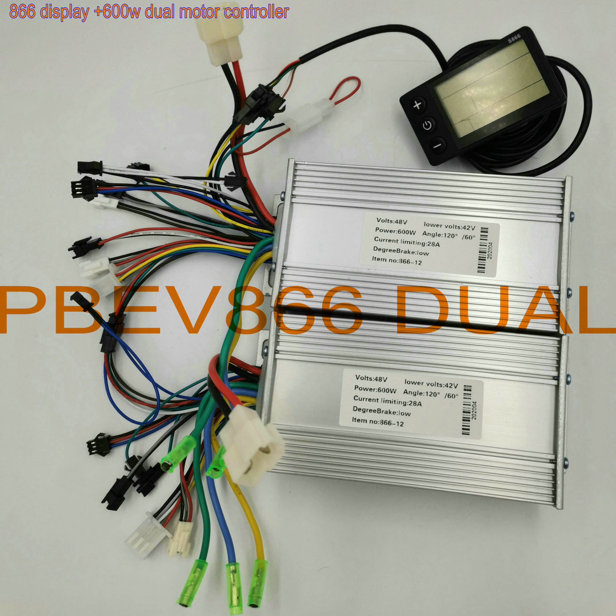1LCD Display+2 BLDC Controllers for Dual Motor Driven Scooters