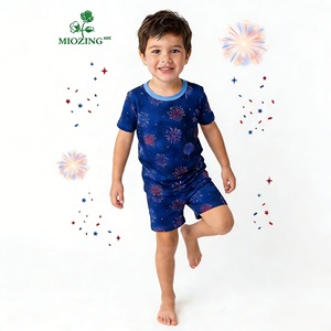 Ropa del Día de la Independencia para Niños, Niños y Niñas, Pijamas de Bambú Orgánico al por Mayor, Ropa para Bebés - Product Image 1