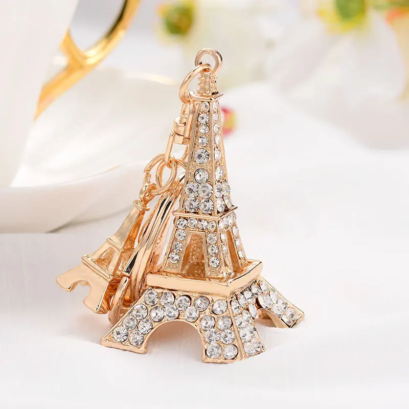 Metall Diamant Schlüssel ring Paris Souvenir Geschenk Eiffelturm Schlüssel bund