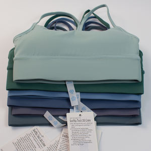 Soutien-gorge de sport respirant haut de sport extensible pour femme gilet de fitness soutien-gorge de yoga en cours d'exécution absorbant la sueur avec coussin de poitrine en forme de Y - Product Image 2